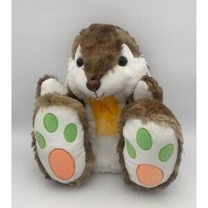 Way To Celebrate "Way to Celebrate!  Large Bigfoot Bunny Plush Toy, Brown